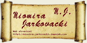 Miomira Jarkovački vizit kartica
